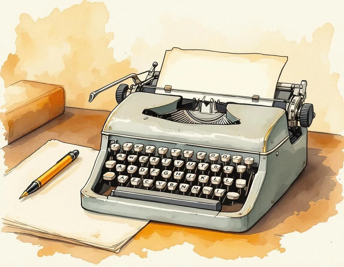 Biography Title Generator conversion watercolor plate