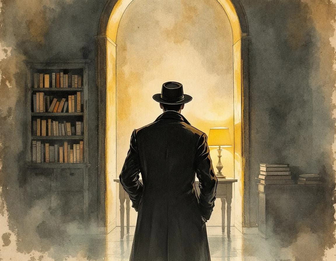 Mystery Book Title Generator conversion watercolor plate
