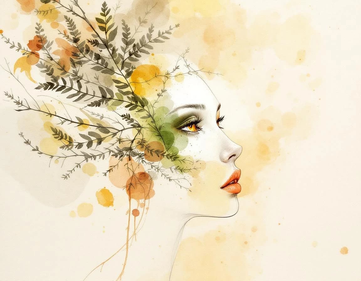 Human conversion watercolor plate