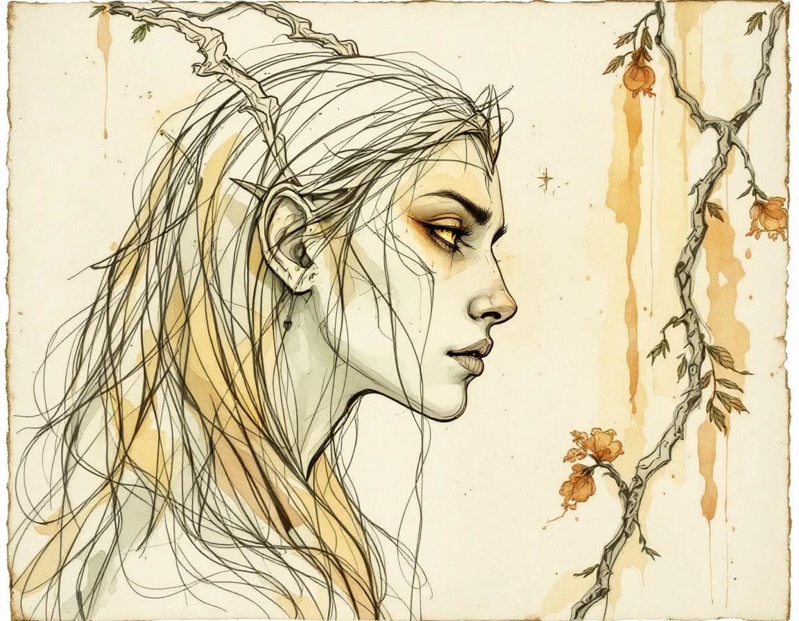 Mutant Species conversion watercolor plate