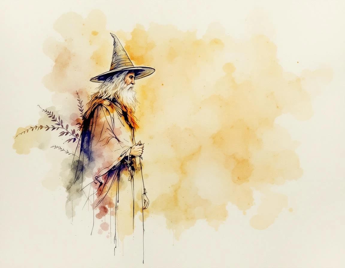 Werewolf conversion watercolor plate