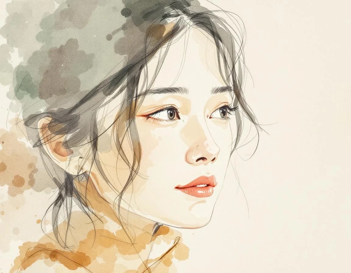 Japanese Name Generator watercolor plate