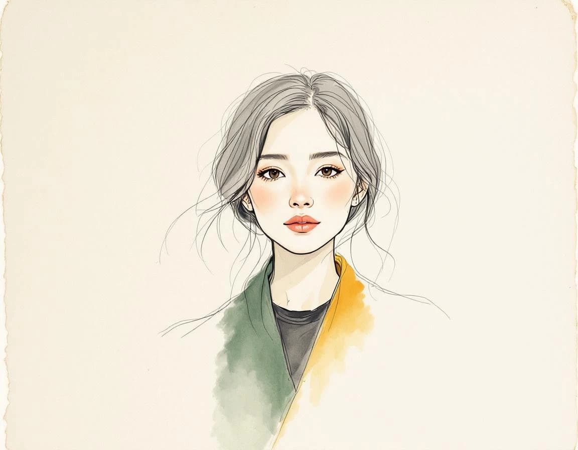 Korean conversion watercolor plate