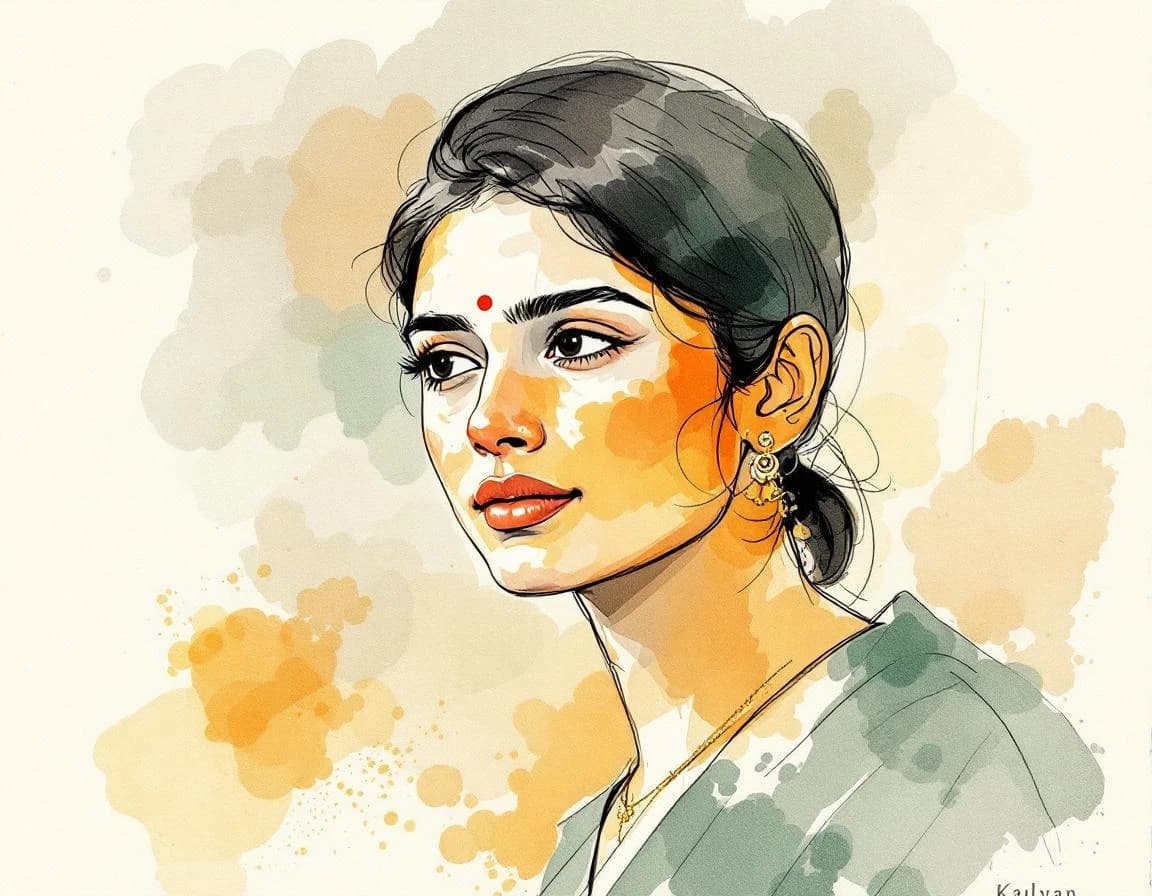 Tamil conversion watercolor plate
