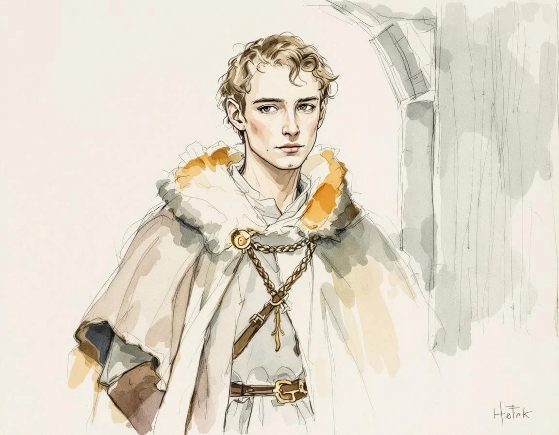Papal conversion watercolor plate