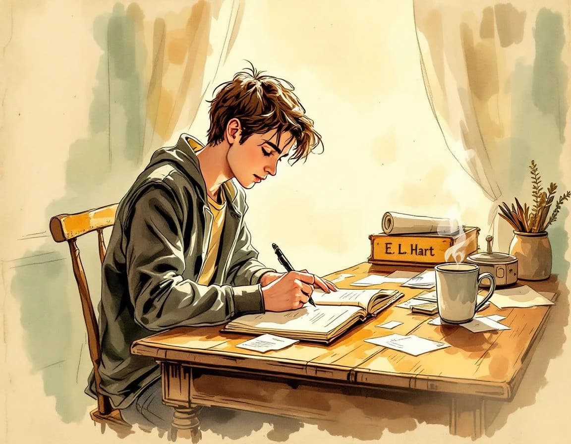 YA-Pseudonym-Generator · Aquarelltafel für die Weitergabe