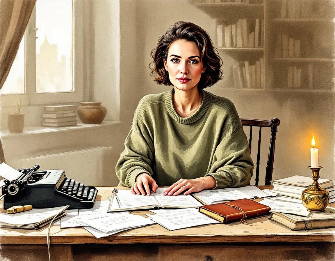 Biography Plot Generator conversion watercolor plate