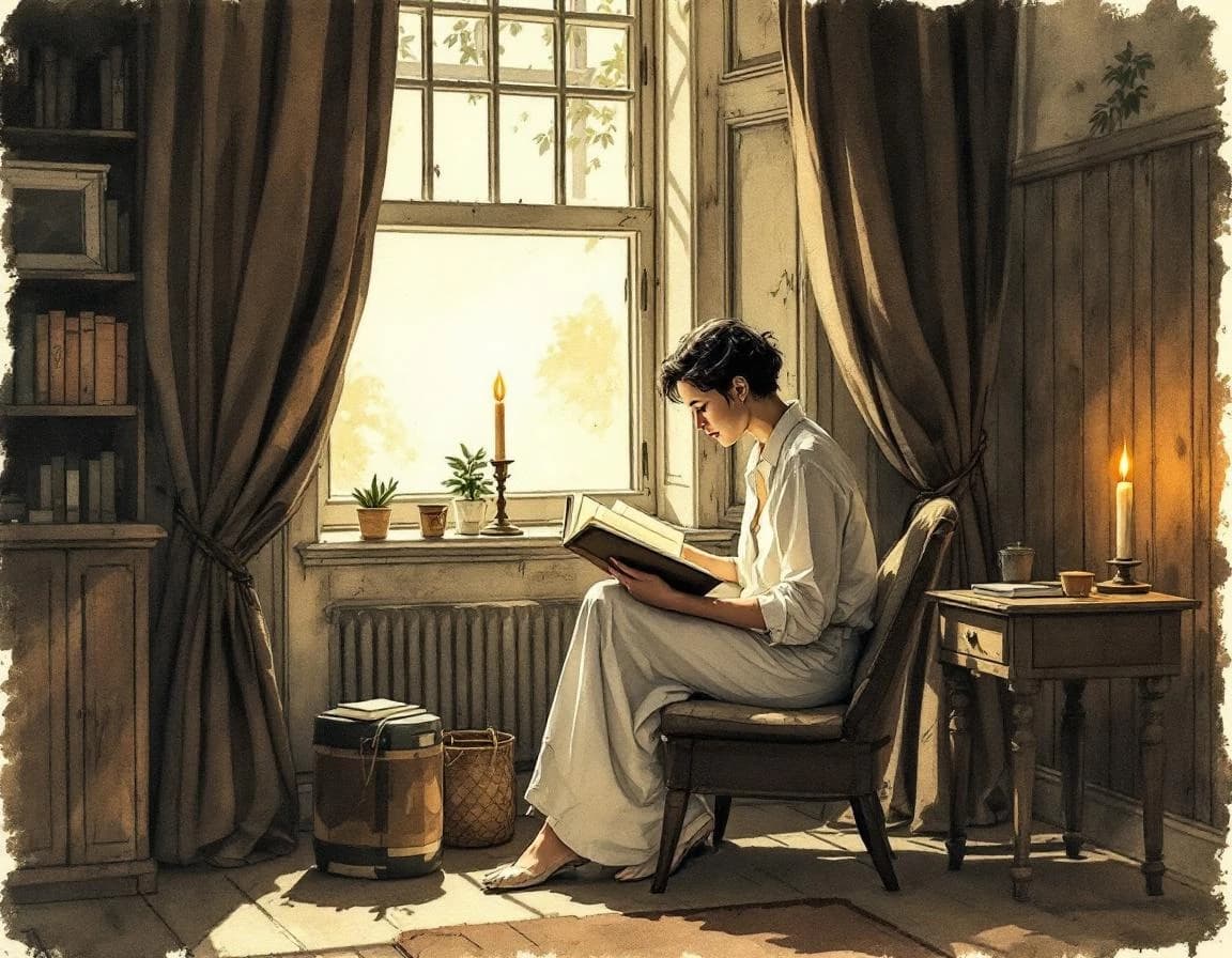 Historische Fiktion KI-Buchwerkzeug – Aquarelltafel