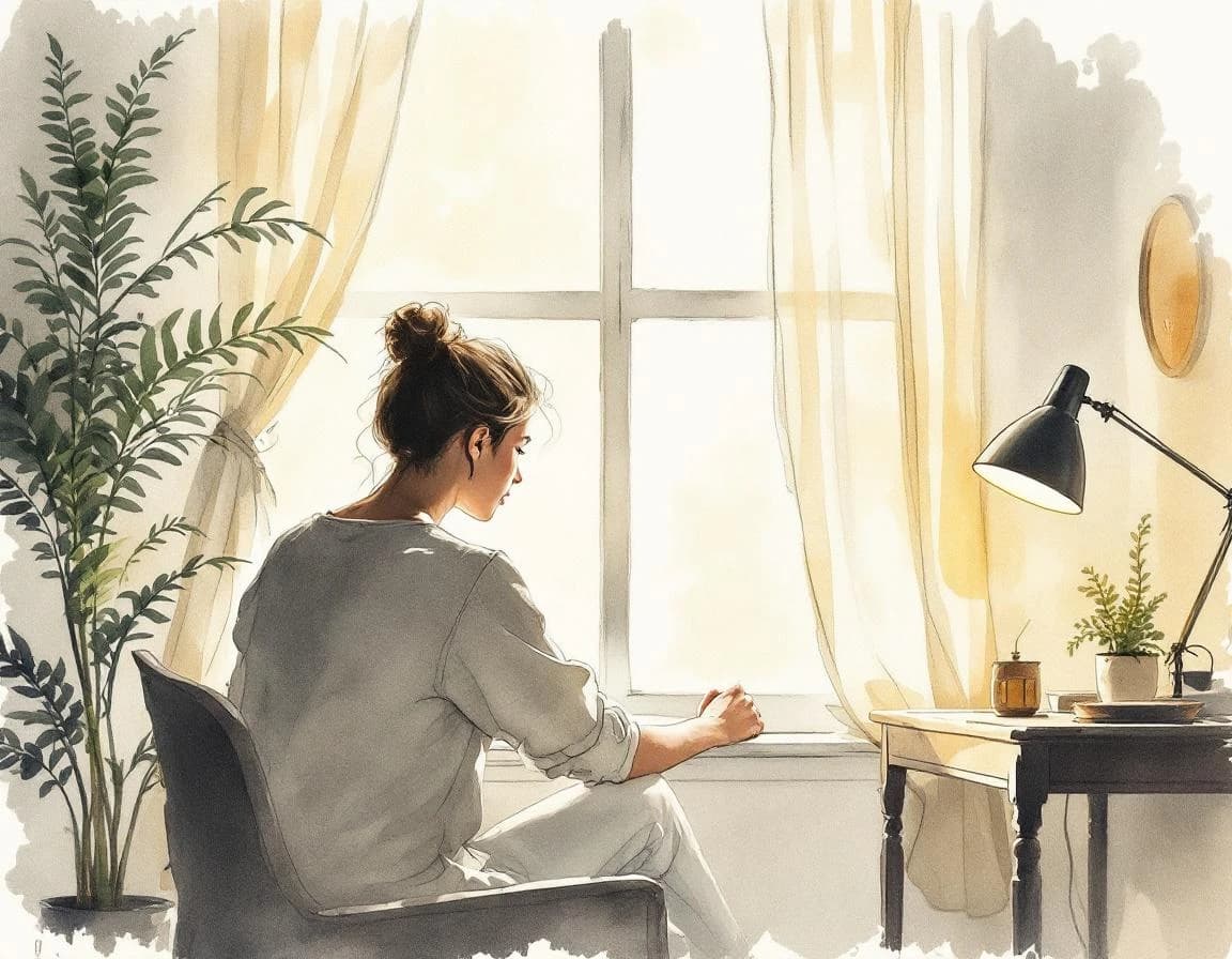 Memoir Book Writer watercolor plate