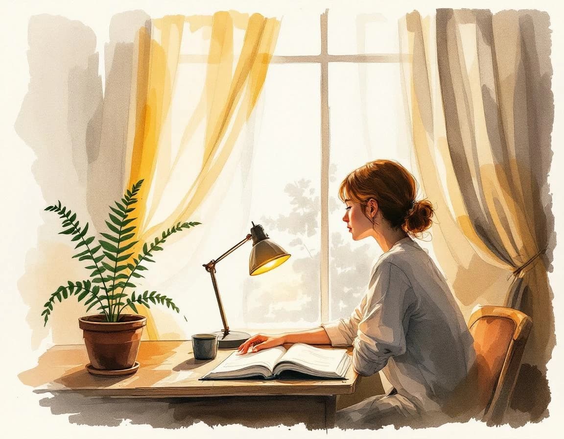 AI Script Generator watercolor plate