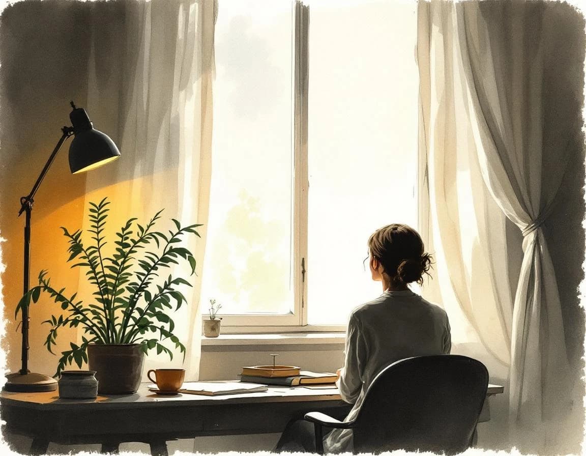 AI Script Generator watercolor plate