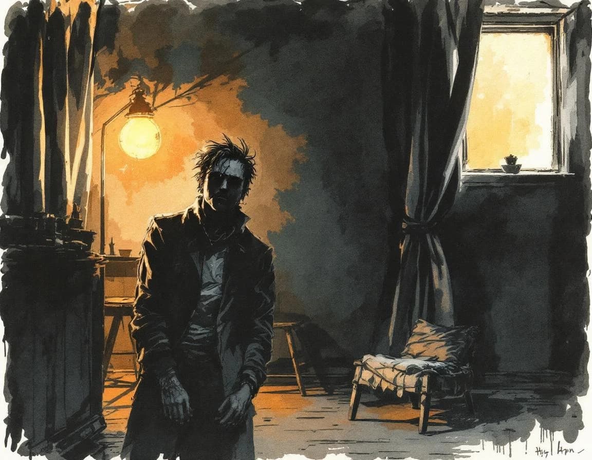 KI-Story-Generator – Aquarelltafel