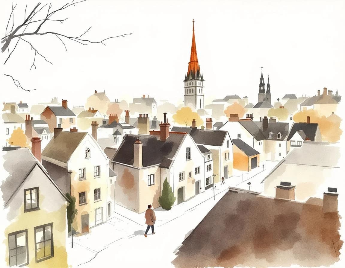 Stadtviertel-Namensgenerator – Aquarelltafel