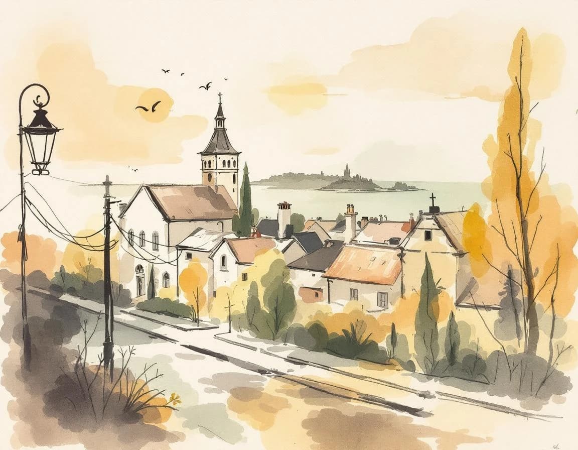 Klippen-und-Fjord-Namensgenerator · Aquarelltafel für die Weitergabe