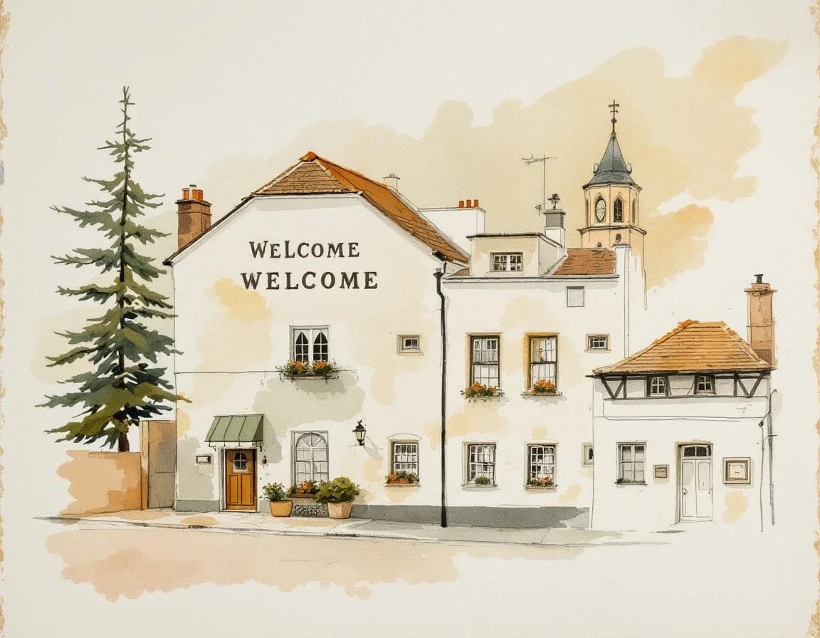 Krankenhaus-Namensgenerator · Aquarelltafel für die Weitergabe
