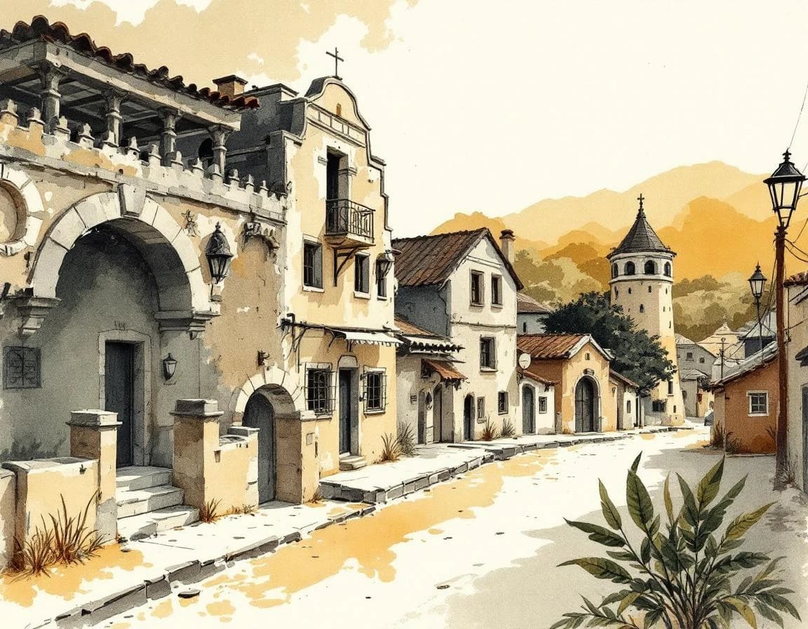 Ortsnamen-Generator für das südliche Afrika · Aquarelltafel für die Weitergabe
