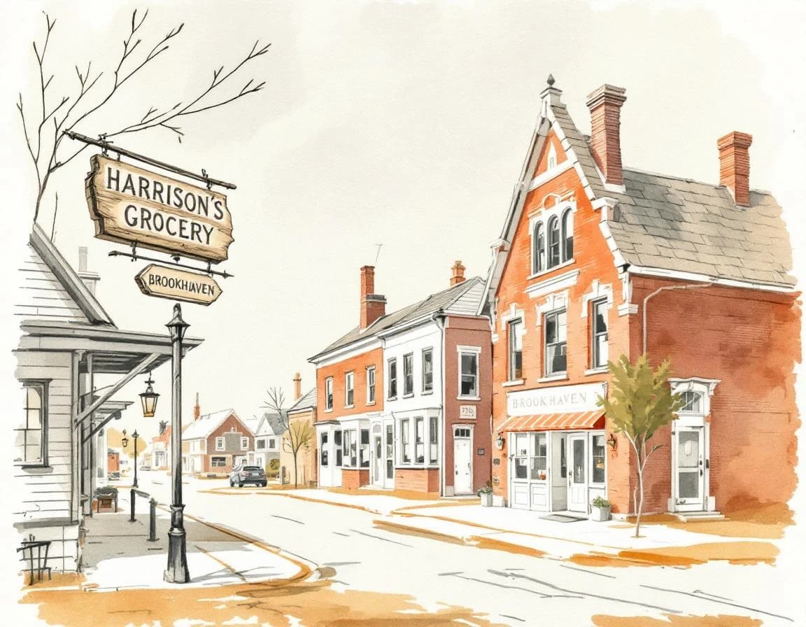 Midwest Town Names — American Towns from Ohio to the Dakotas conversion watercolor plate