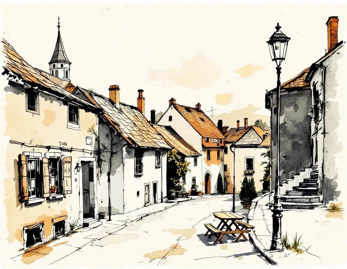Ortsnamen-Generator für Nordeuropa · Aquarelltafel für die Weitergabe
