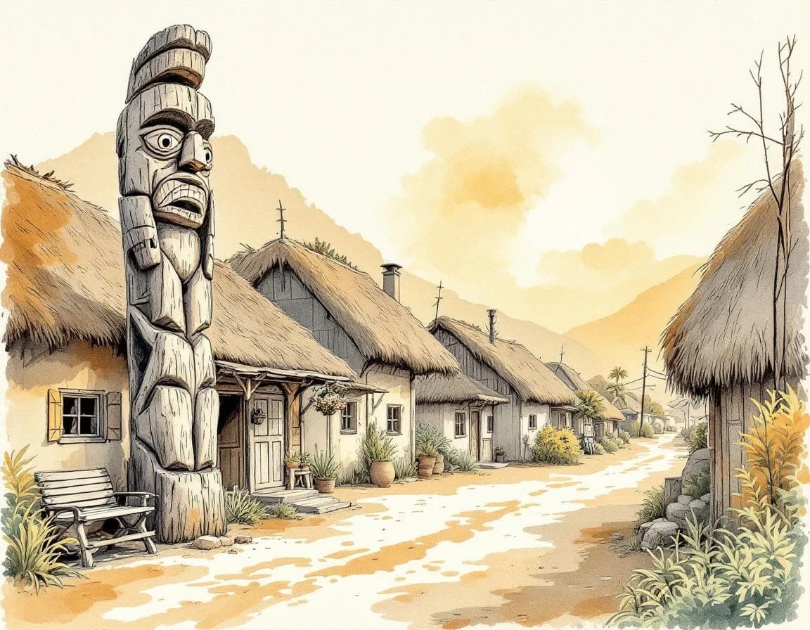 Indigenous Australian Place Naming Traditions conversion watercolor plate
