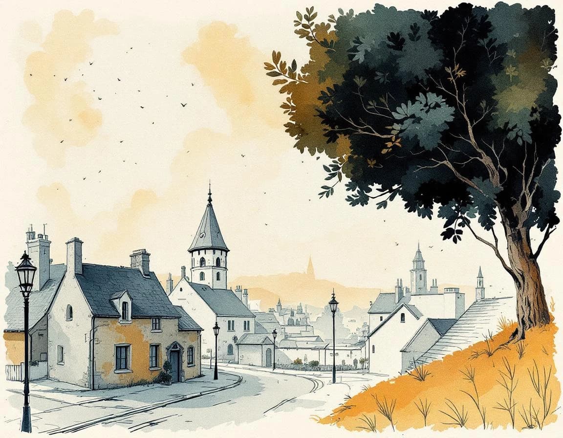 Necropolis Generator conversion watercolor plate