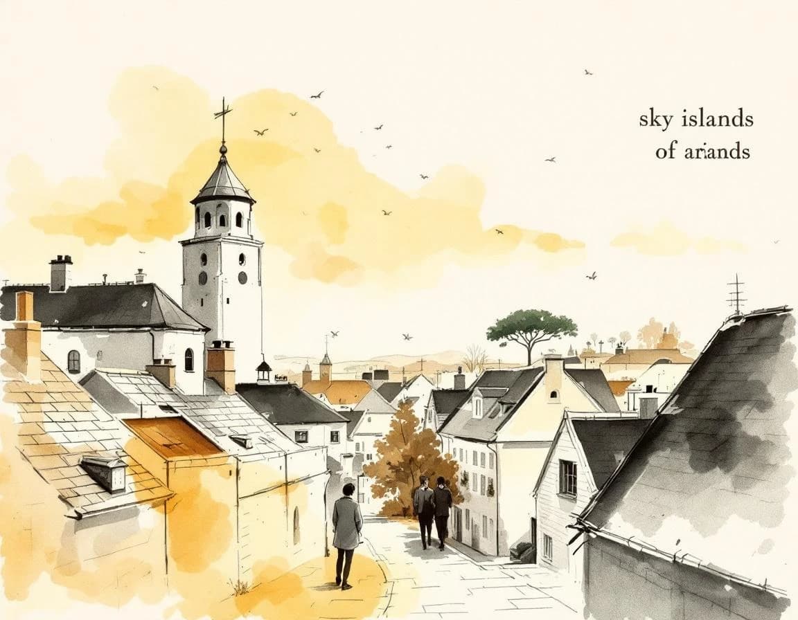 Russian Town Generator conversion watercolor plate